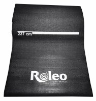 Roleo Dartmatte Teppich rutschfest schwarz mit...