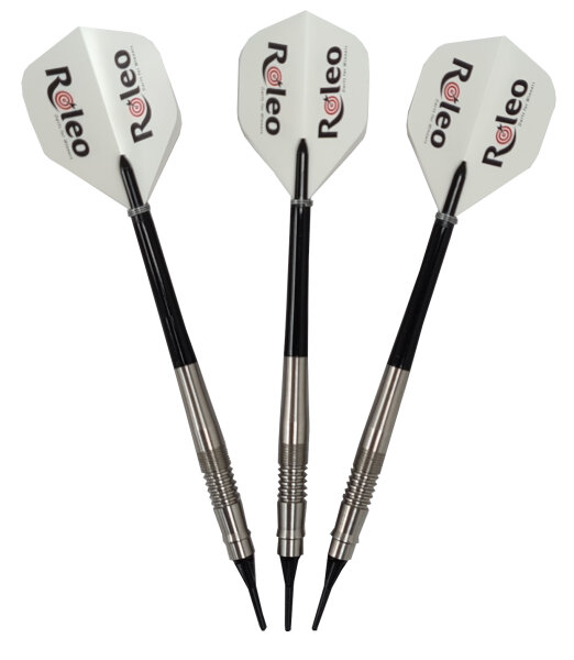 Roleo Softdartpfeile RSP-6 – 3er Set mit 80 % Tungsten (17 g) inkl. Box