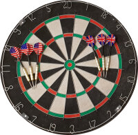 Roleo Steeldart Scheibe Dartboard inkl. 2 Satz Dartpfeile...