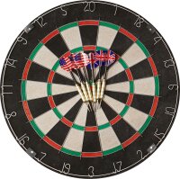 Roleo Steeldart Scheibe Dartboard inkl. 2 Satz Dartpfeile - Starter Set