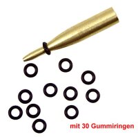 Shaft Lock System, mit 30 Gummiringen