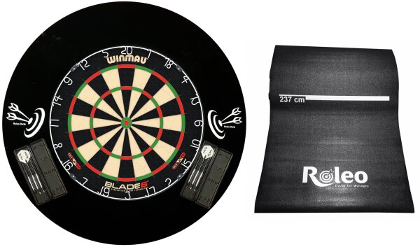 Dart Komplettset – Winmau Blade 6 inkl. Pfeile, Catchring & Matte