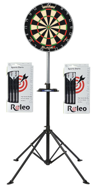 Dart Komplettset – Blade 6 mit Ständer & Pfeilen