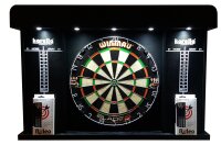 Steeldart Set – Winmau Blade 6 + Kabinett mit Beleuchtung + Pfeile