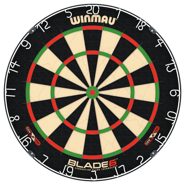 Winmau Blade 6 Dartscheibe – Profi Dartboard aus Sisal für Steeldart