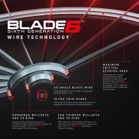 Winmau Blade 6 Dartscheibe – Profi Dartboard aus Sisal für Steeldart