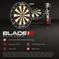 Winmau Blade 6 Dual Core – Profi Dartscheibe mit Doppelkern-Technologie