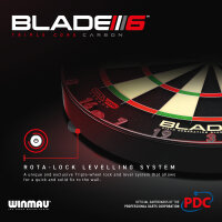 Winmau Blade 6 Triple Core Carbon – High-End Dartscheibe mit Carbon-Sisal