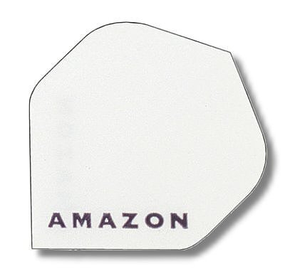 Dartfly Flights Amazon Standard, weiß - für Dartpfeile