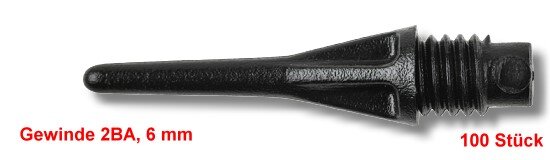 100 Stück PRO-TIP, 2 BA Gewinde, schwarz