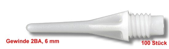 100 Stück PRO-TIP, 2 BA Gewinde, weiß