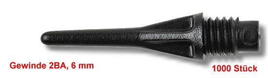 1000 Stück PRO-TIP, 2 BA Gewinde, schwarz