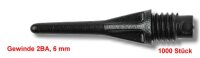 1000 Stück PRO-TIP, 2 BA Gewinde, schwarz