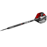 Steeldart Dartpfeile Karella SuperDrive, schwarz, 90% Tungsten