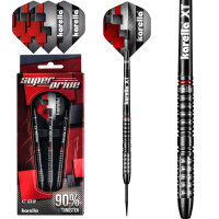 Steeldart Dartpfeile Karella SuperDrive, schwarz, 90% Tungsten