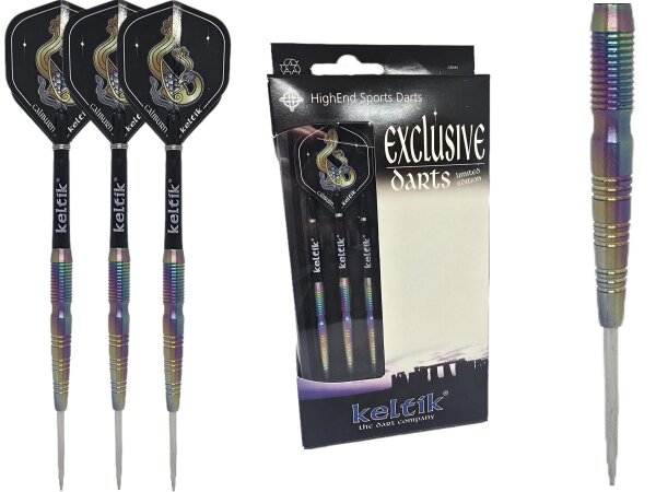 Steeldart Steel Dart Pfeile Keltik Darian Rainbow - 90% Tungsten