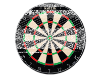 Keltik Steeldart Set mit Dartscheibe Dartboard, Pfeilen...