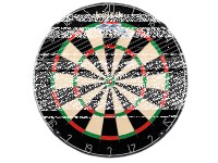 Keltik Steeldart Set mit Dartscheibe Dartboard, Pfeilen und Dartmatte