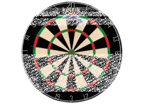 Keltik Steeldart Dartscheibe Komplettset mit Board, Pfeilen, Ring & Matte