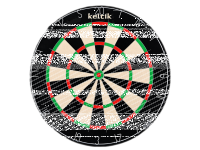 Keltik Steeldart Set mit Dartscheibe Dartboard,...