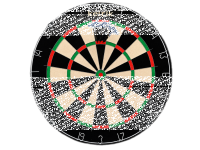 Keltik Steeldart Dartscheibe Komplettset mit Board, Ständer, Matte & Pfeilen
